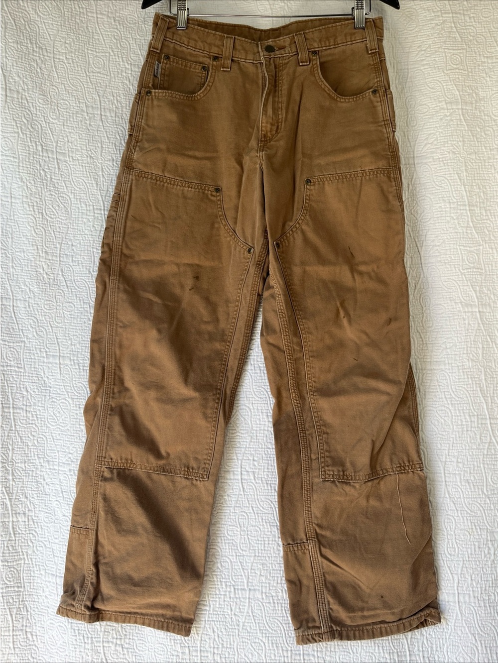 Vintage Carhartt Double Knee Work Pant B188 BUC Men Size 31x30 Loose Fit STAINS